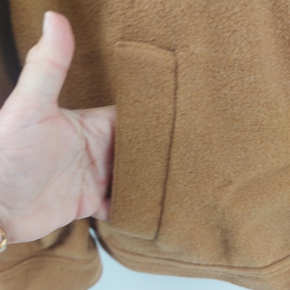 J. Crew Camel Color Shirt-Jacket In Stretch Wool Size XL - Picture 8 of 11